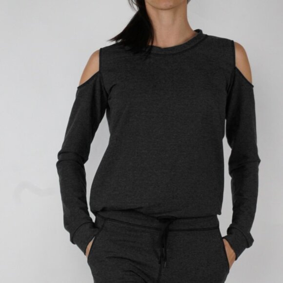 Fit Division Tops - Cozy Off Shoulder Long Sleeved Shirt
